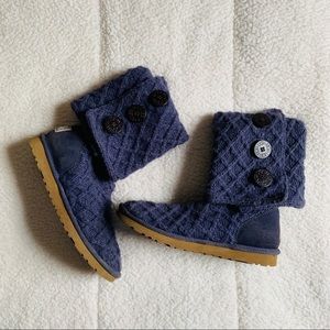 U G G A U ST R A L I A boots lattice knit size 8